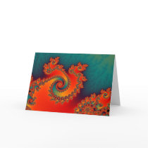 Circus Triple Twirl Greetings Card