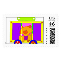 circus wagon 300dpi postage