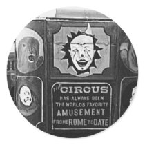 Circus Wagon Vintage 1937 Montana Photo Sticker