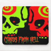 CIRKUS FROM HELL SKULL MOUSE PAD mousepads