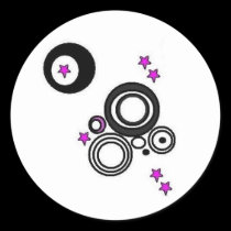 cirles and stars stickers