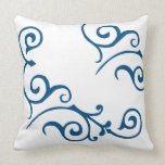 Cirrus Ivory (Blue) Pillow