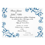 Cirrus Ivory (Blue) Wedding Invitation