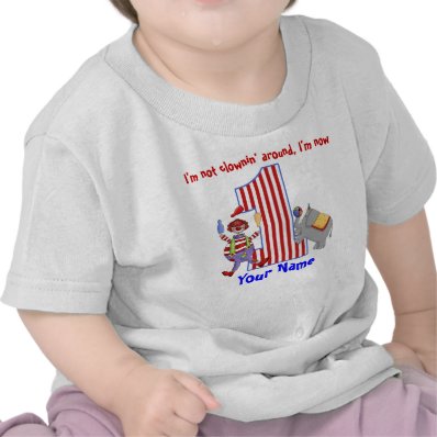 Cirus Clown 1st Birthday Shirt