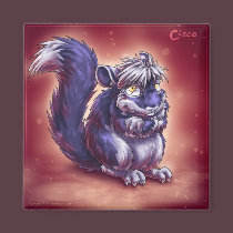 Cisco the Chinchilla magnets