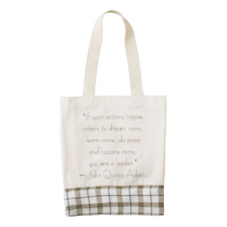 Cita de la dirección de John Quincy Adams Bolsa Tote Zazzle HEART