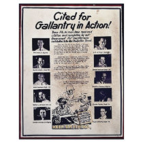 Cited For Gallantry In Action Personalized Flyer