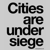 CITIES ARE UNDER SIEGE t-shirts by andreapetrecca CITIES ARE UNDER SIEGE t-shirts