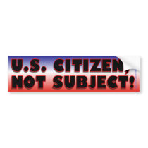 Citizen-bumper bumper stickers