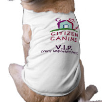 Citizen Canine VIP Dog Tee pet clothing by Citizen_Canine Citizen Canine VIP Dog Tee pet clothing
