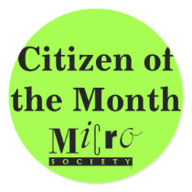 Citizen of the Month Sticker