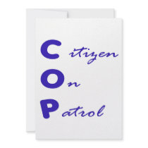 Citizen On Patrol Invitation