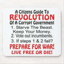 Citizens Guide To Revolution Of Corrupt Government Mouse Pads