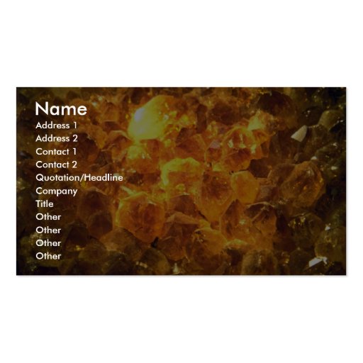Citrine mass business card templates (front side)
