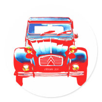 Citroen 2CV 2 stickers by minjean Citroen 2CV 2 stickers