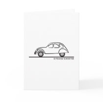 Citroen 2CV Greeting Cards