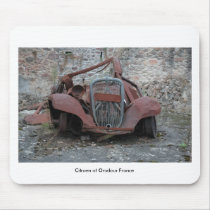 Citroen at Oradour France mousepads