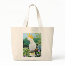 Citron Cockatoo Tote Bag by twopurringcats Citron Cockatoo Tote Bag