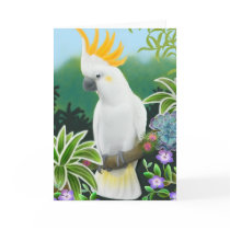 Citron Crested Cockatoo Greeting Card