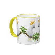 Citron Crested Cockatoo Ringer Mug