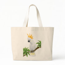 Citron Crested Cockatoo Tote Bag by twopurringcats Citron Crested Cockatoo Tote Bag