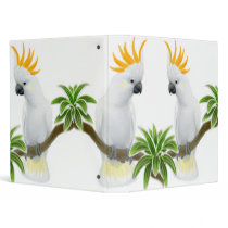 Citron Crested Cockatoos Avery Binder