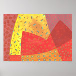 Citrus Abstraction Poster