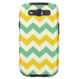 Citrus and Lime Chevron Zigzags Yellow Green Galaxy SIII Cover