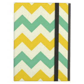 Citrus and Lime Chevron Zigzags Yellow Green iPad Covers
