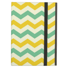 Citrus and Lime Chevron Zigzags Yellow Green iPad Covers