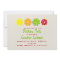 Citrus Birthday Party Invitation