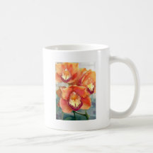 Citrus Colored Cymbidiums Coffee Mugs