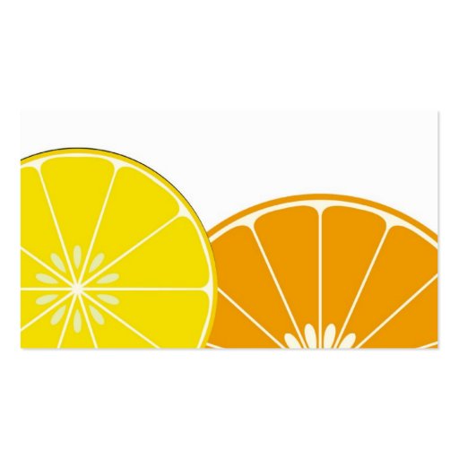 Citrus Company Business Card (back side)