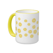 Citrus Dots mugs by trendyteeshirts Citrus Dots mugs