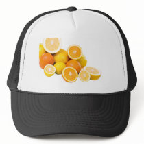 citrus fruit mesh hats