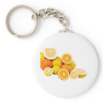 citrus fruit key chains