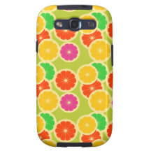 Citrus Fruit Retro Samsung Phone Case Galaxy S3 Case