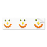 Citrus Fruit Smiley Smile Bumper Stickers