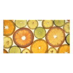 Citrus fruits picture card