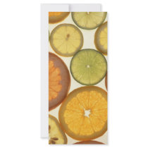 Citrus fruits custom rack card