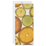 Citrus fruits custom rack card