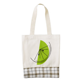 Citrus Lime Zazzle HEART tote bag