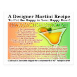 Citrus Mint Martini Recipe Postcard