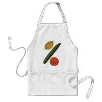 Citrus orange and cucumber aprons