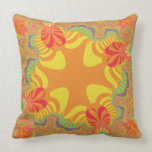 Citrus Orange Star Pillow pillows