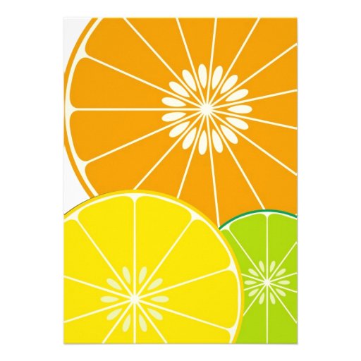 Citrus Party Invitation