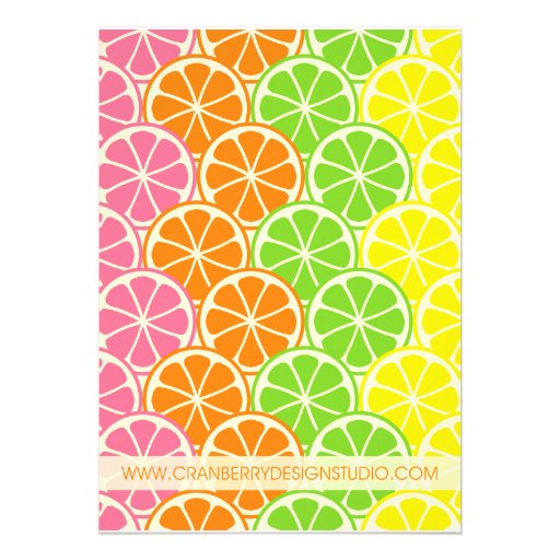 Citrus Party Invitation