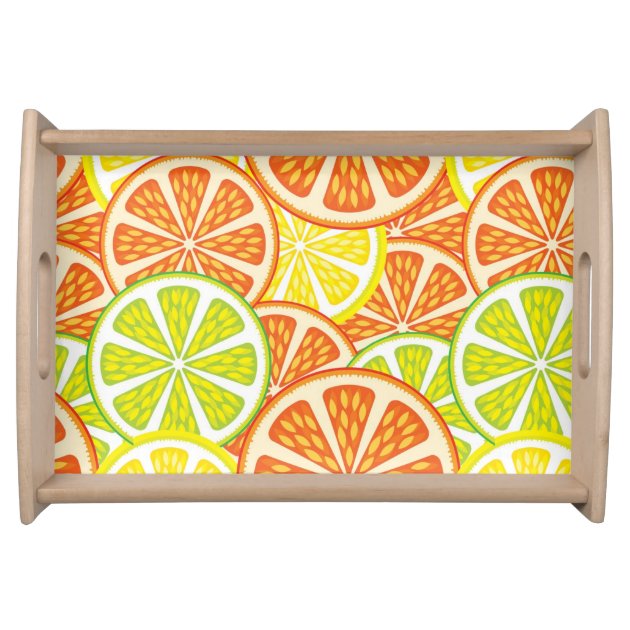 Citrus Pattern 2 Food Tray