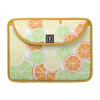 Citrus Pattern MacBook Sleeve rickshawflapsleeve