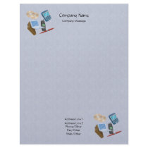 Citrus Peel Blue Stationery letterhead